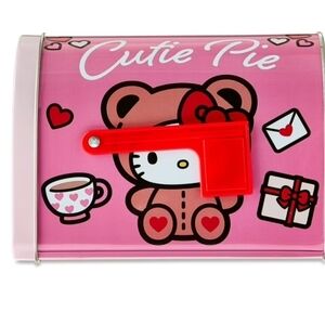 HELLO KITTY VALENTINES MAILBOX TIN NWT